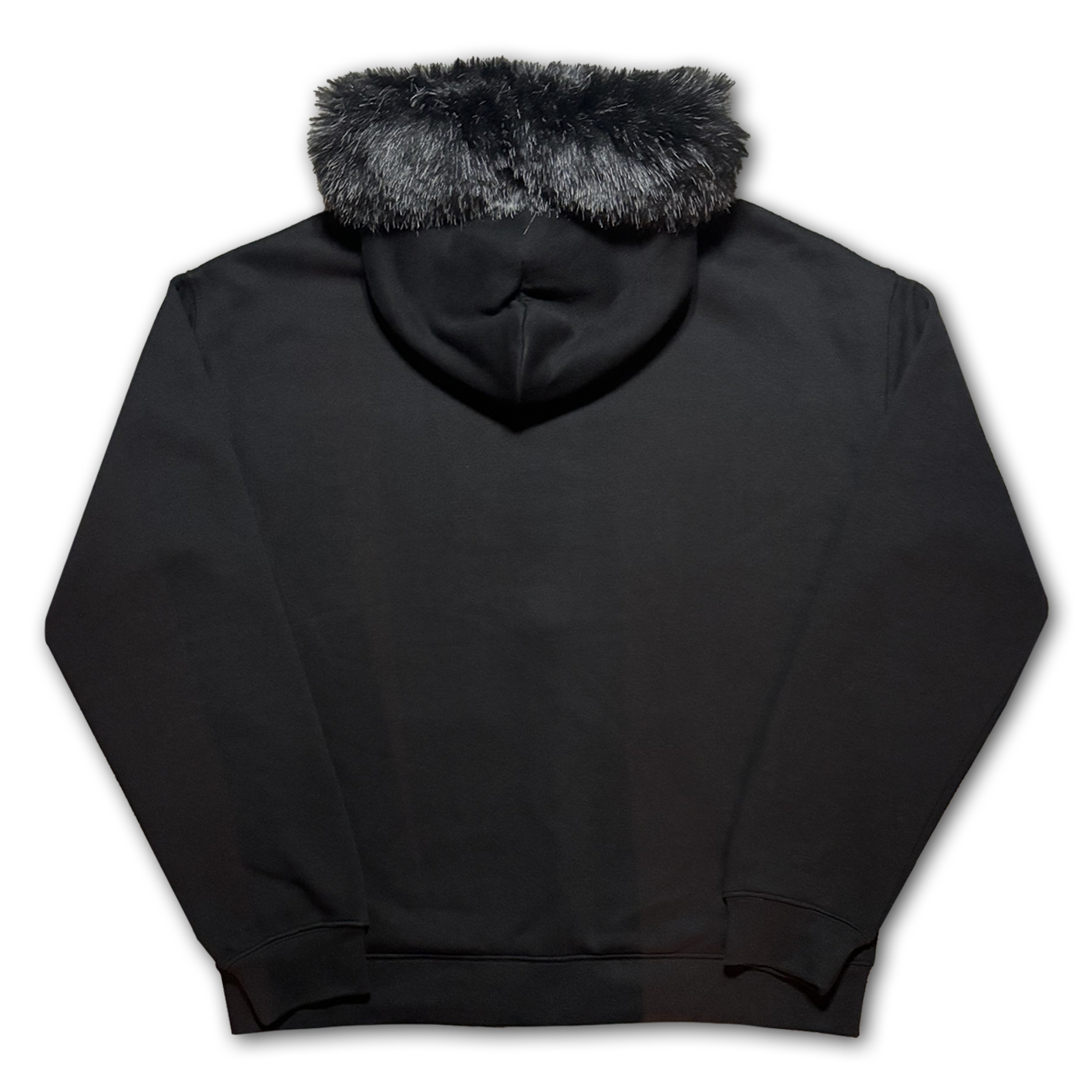 Skeleton Knight Black Fluffy Hoodie