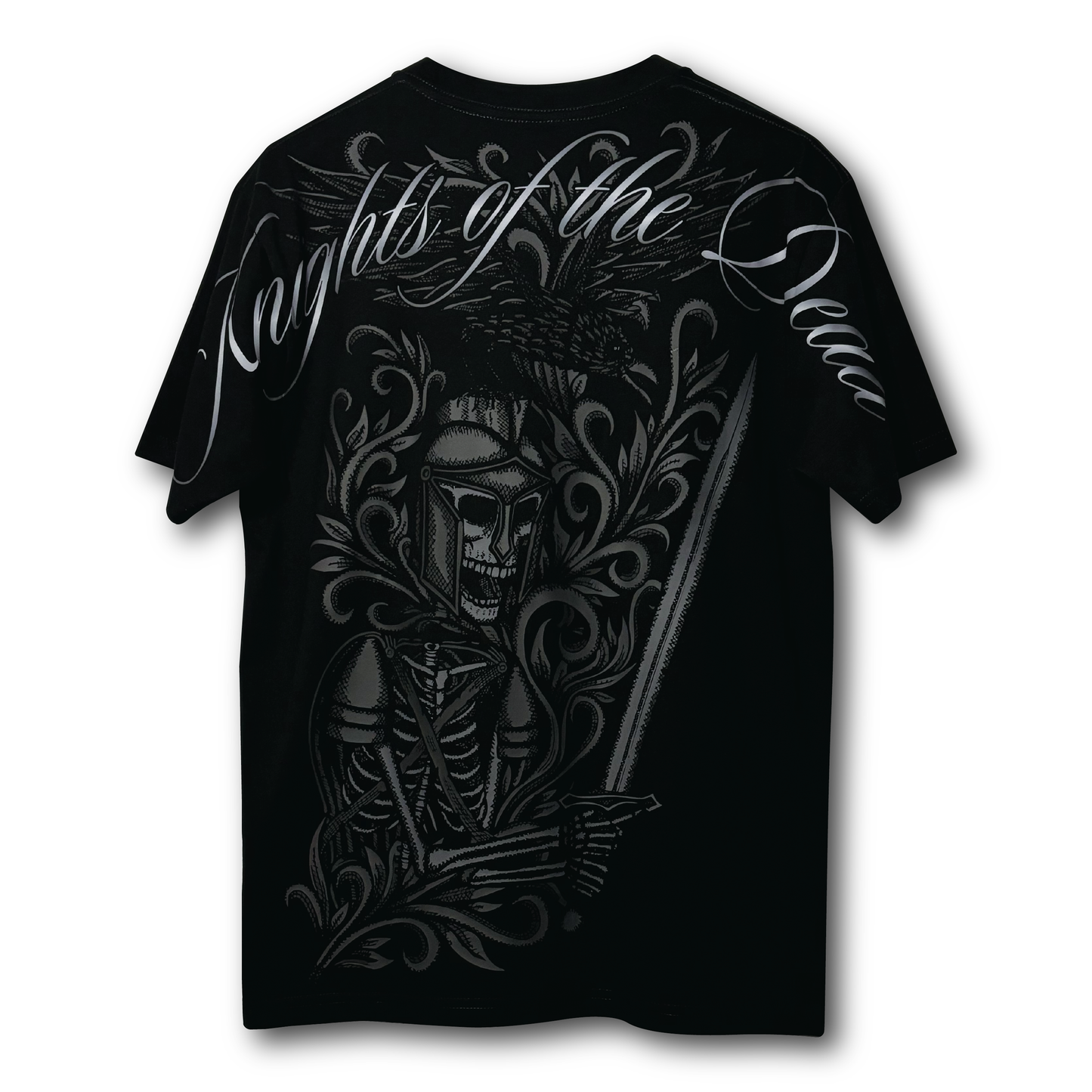 Skeleton Knight Black Tee