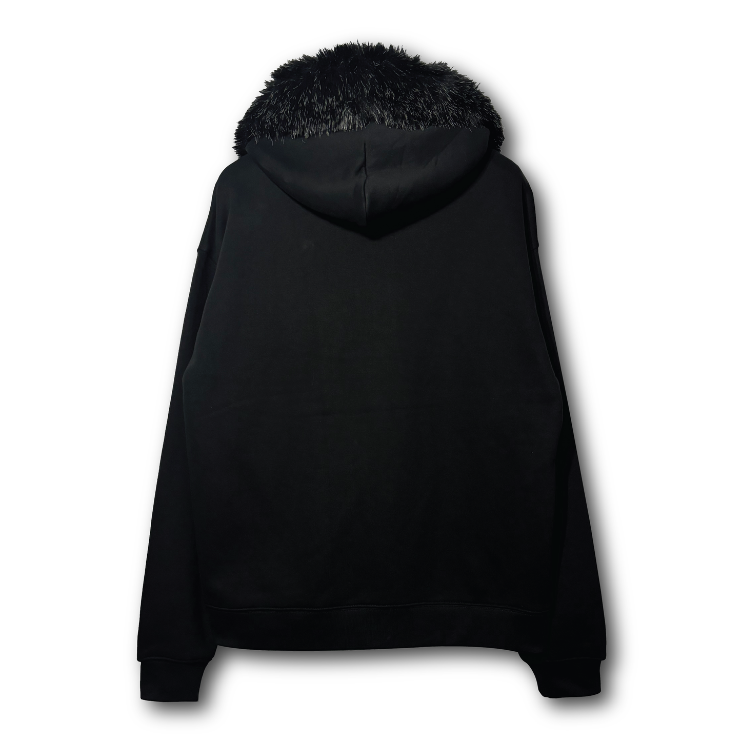 Skeleton Knight Black Fluffy Hoodie