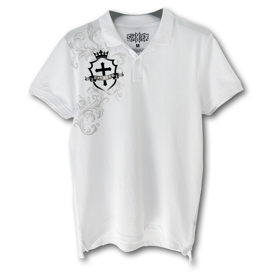 Crest White Polo