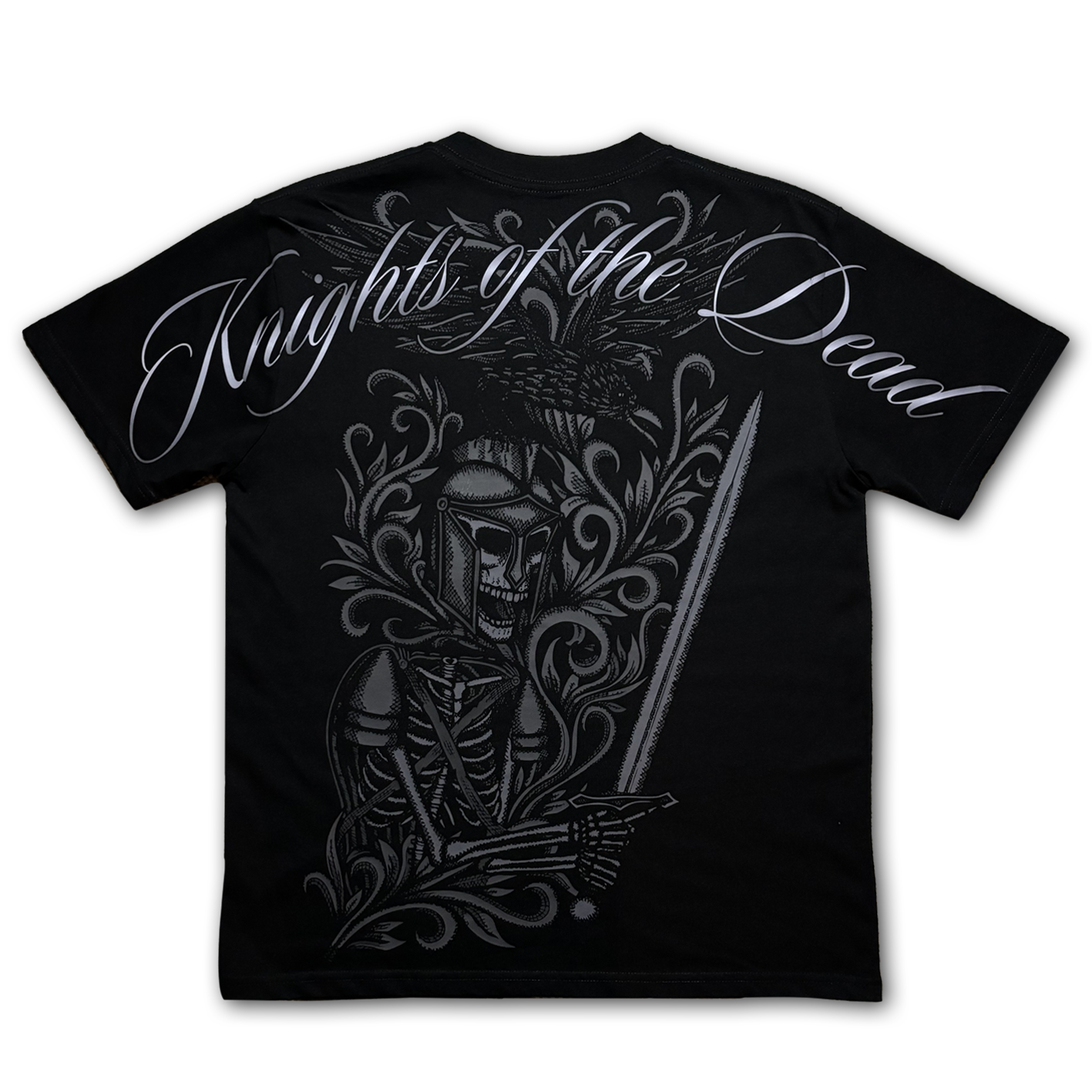 Skeleton Knight Black Tee