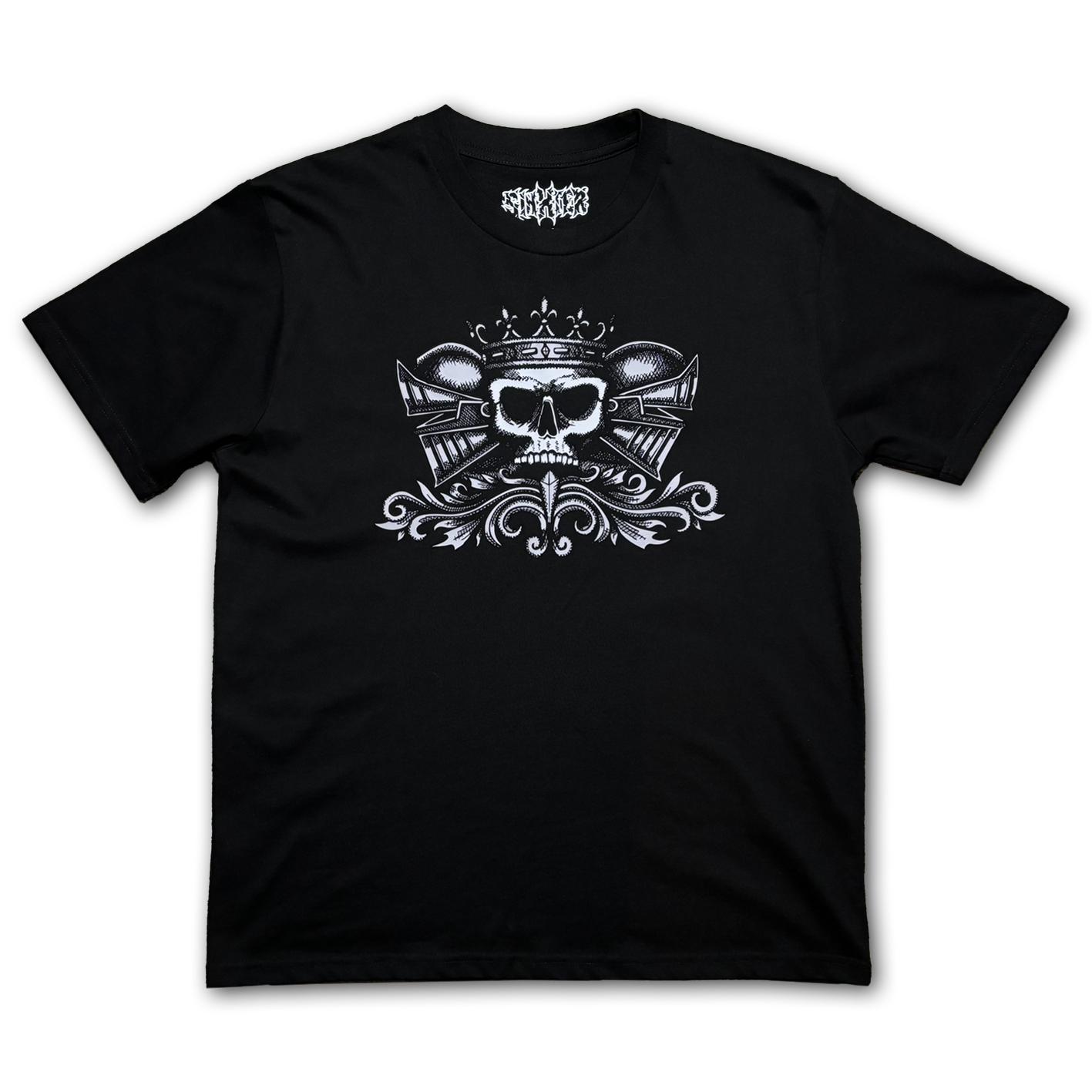 Skeleton Knight Black Tee